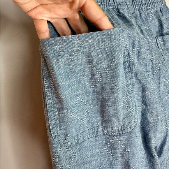 Patagonia Island Hemp Beach Blue Joggers Drawstring Lounge Baggy Pants Size S - Picture 14 of 15